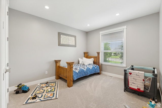1375 S Red Filly Rd, Heber City, UT 84032 - carpeted bedroom with baseboards and recessed lighting