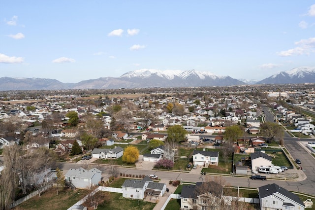2124 N 2525 W, Clinton, UT 84015 - aerial view with a mountain view and a residential view