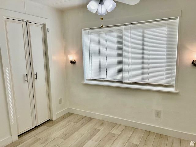 1160 E Telegraph St Unit 126, Washington, UT 84780 - interior space featuring light wood-style flooring, ceiling fan, and baseboards
