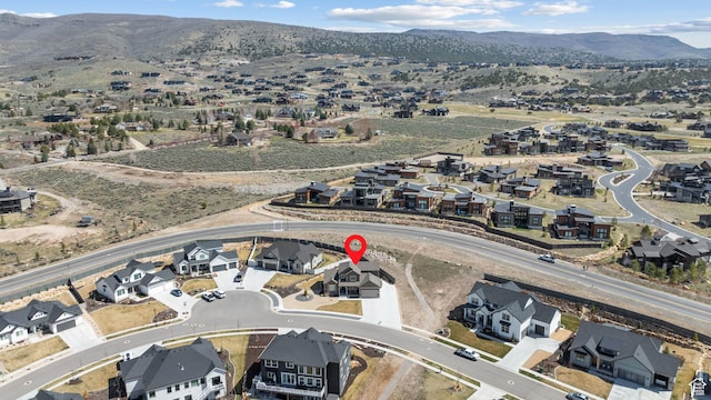 814 N 1490 E, Heber City, UT 84032 - birds eye view of property with a residential view and a mountain view
