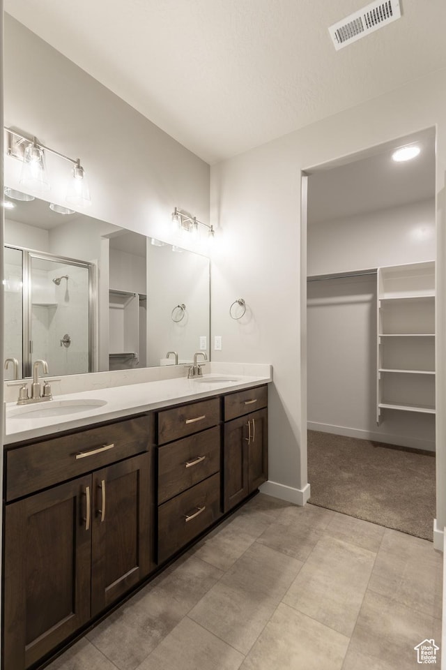 3778 S 4250 W Unit 435, West Haven, UT 84401 - full bath featuring double vanity, a shower stall, and a walk in closet