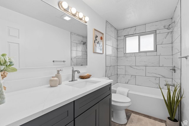 621 N 200 W, Clearfield, UT 84015 - bathroom featuring toilet, vanity, and shower / washtub combination
