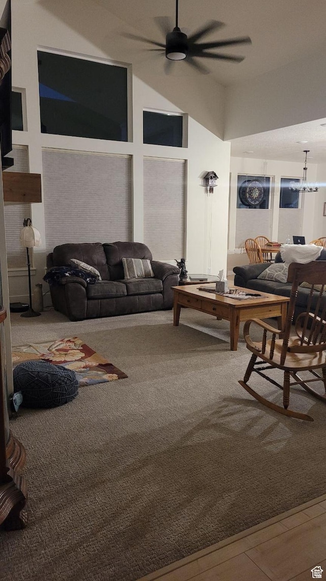 2345 E Cherry Ln, Layton, UT 84040 - living room with a ceiling fan and carpet