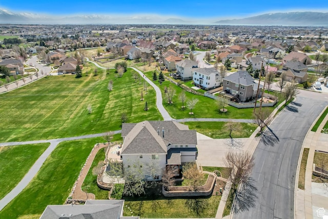 11968 N Ithica Dr, Highland, UT 84003 - birds eye view of property featuring a residential view and a mountain view