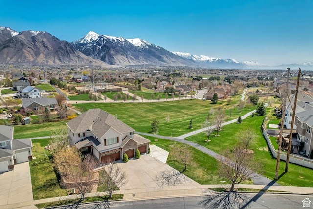 11968 N Ithica Dr, Highland, UT 84003 - bird's eye view with a residential view and a mountain view