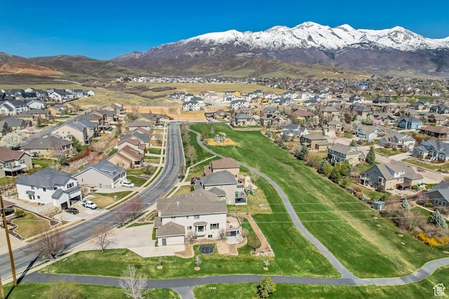 11968 N Ithica Dr, Highland, UT 84003 - bird's eye view featuring a mountain view and a residential view