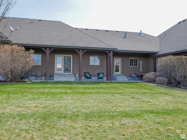 220 S 1970 E, Heber City, UT 84032 - rear view of property featuring stucco siding and a lawn