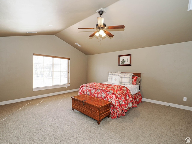 220 S 1970 E, Heber City, UT 84032 - bedroom featuring visible vents, baseboards, carpet, and vaulted ceiling