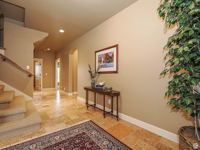 220 S 1970 E, Heber City, UT 84032 - entryway with arched walkways, stone tile floors, and baseboards