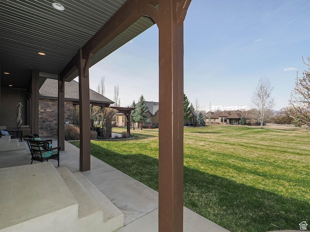 220 S 1970 E, Heber City, UT 84032 - view of patio featuring a pergola and a residential view