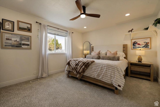 1178 W 13040 S, Riverton, UT 84065 - carpeted bedroom featuring recessed lighting, visible vents, and baseboards