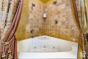 565 S Vasels Rd E Unit 6G, Brian Head, UT 84719 - full bath with tile walls and a combined bath / shower with jetted tub