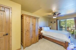 565 S Vasels Rd E Unit 6G, Brian Head, UT 84719 - bedroom featuring ceiling fan