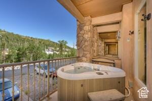 565 S Vasels Rd E Unit 6G, Brian Head, UT 84719 - balcony with a hot tub