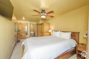 565 S Vasels Rd E Unit 6G, Brian Head, UT 84719 - bedroom featuring a ceiling fan