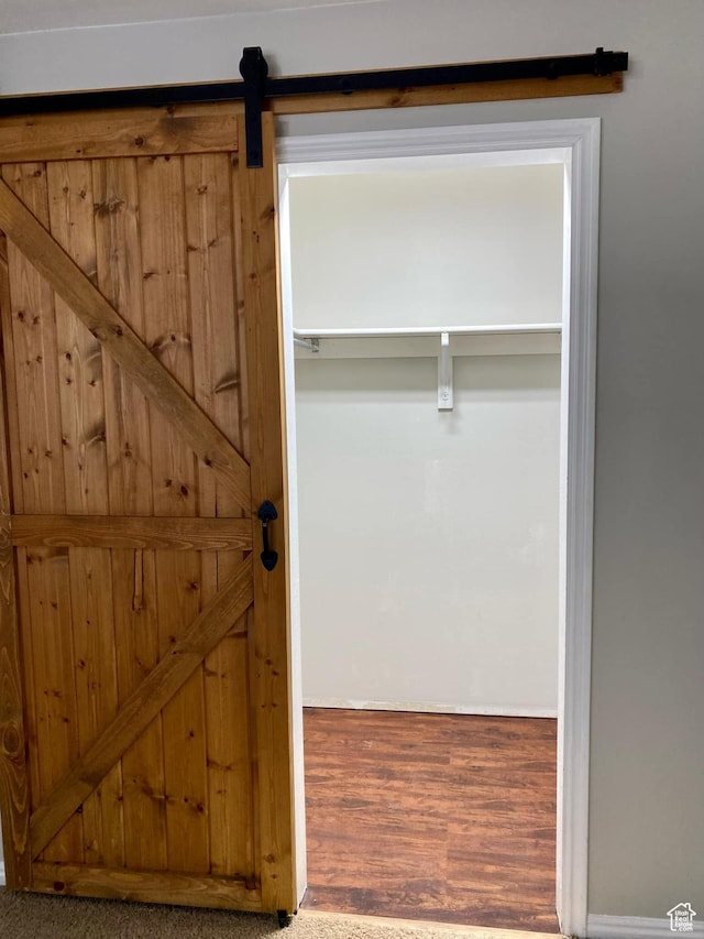 view of closet