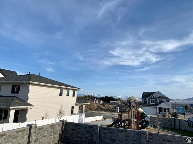 exterior space with fence