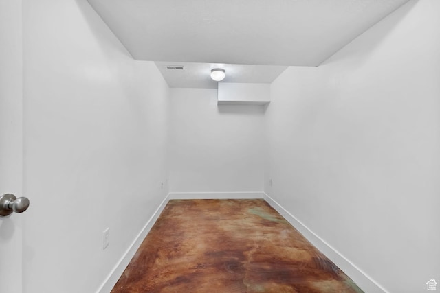 walk in closet with visible vents