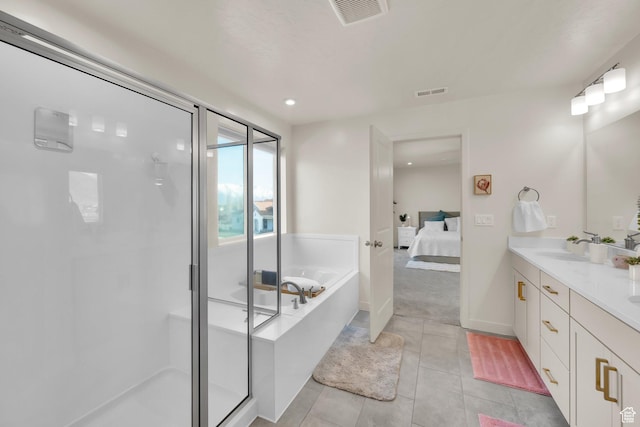 977 S 1480 W, Provo, UT 84601 - ensuite bathroom featuring a shower stall, visible vents, a garden tub, and ensuite bathroom