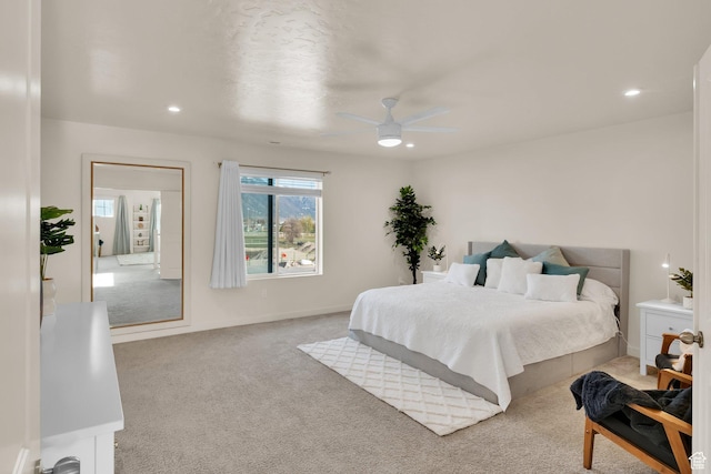 977 S 1480 W, Provo, UT 84601 - carpeted bedroom with recessed lighting, baseboards, and ceiling fan