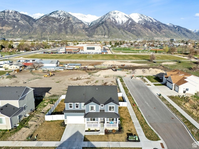 977 S 1480 W, Provo, UT 84601 - birds eye view of property featuring a mountain view and a residential view