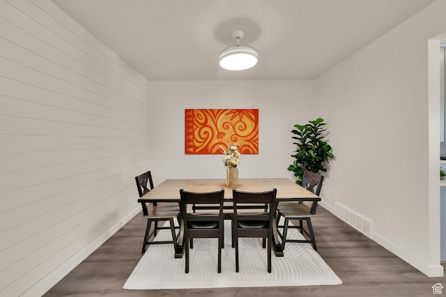 977 S 1480 W, Provo, UT 84601 - dining space featuring visible vents, baseboards, and dark wood finished floors