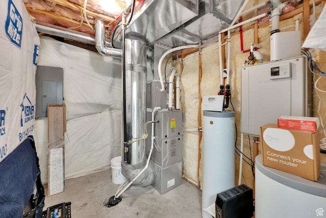 977 S 1480 W, Provo, UT 84601 - utility room featuring heating unit and electric panel
