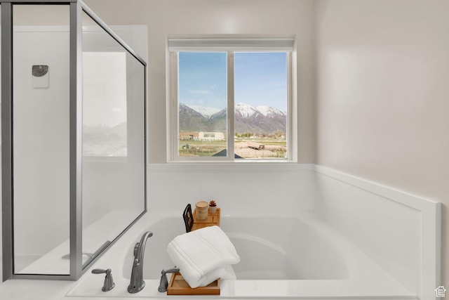 977 S 1480 W, Provo, UT 84601 - full bathroom featuring a mountain view and a garden tub
