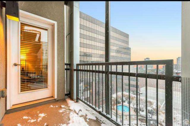 view of balcony