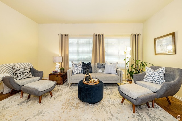 2356 E 3900 S, Millcreek, UT 84124 - living area with wood finished floors and baseboards