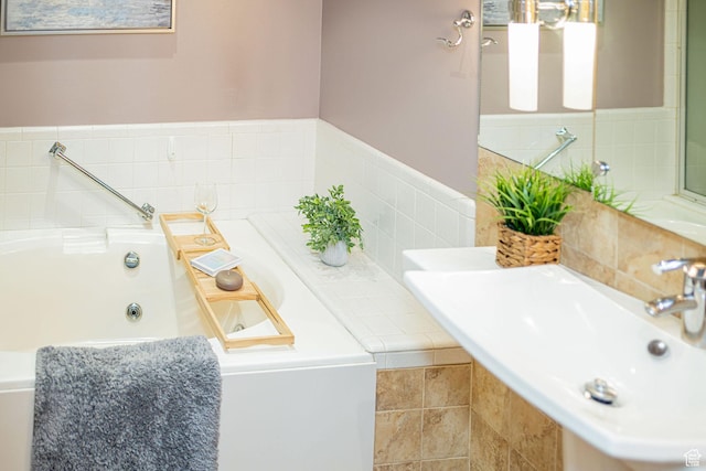 2356 E 3900 S, Millcreek, UT 84124 - full bath with a whirlpool tub and a sink