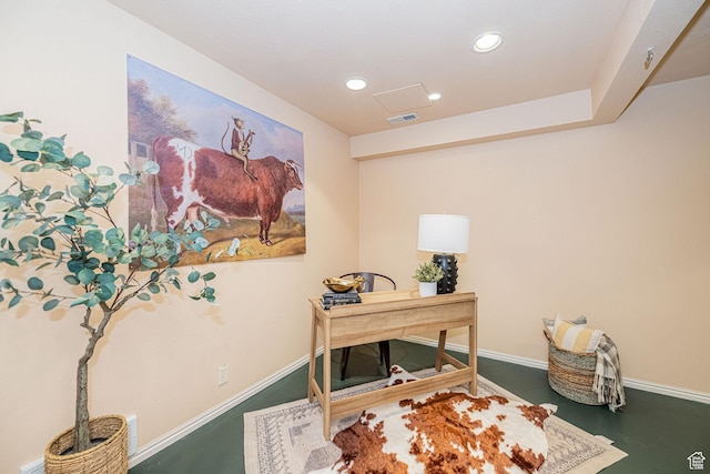 2356 E 3900 S, Millcreek, UT 84124 - home office with recessed lighting and finished concrete floors
