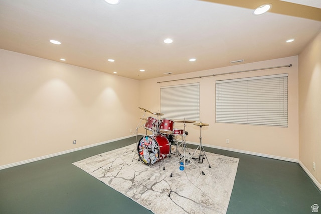 2356 E 3900 S, Millcreek, UT 84124 - recreation room featuring recessed lighting and finished concrete flooring