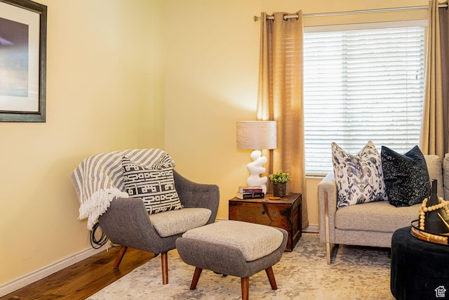 2356 E 3900 S, Millcreek, UT 84124 - living area with wood finished floors and baseboards