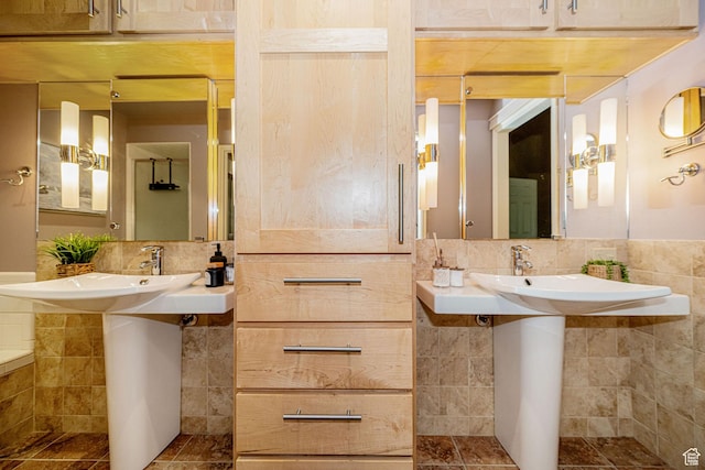 2356 E 3900 S, Millcreek, UT 84124 - bathroom with tasteful backsplash and tile walls