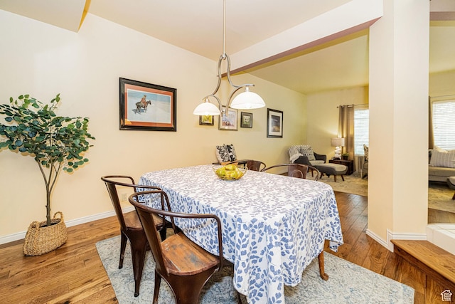 2356 E 3900 S, Millcreek, UT 84124 - dining room featuring hardwood / wood-style floors and baseboards