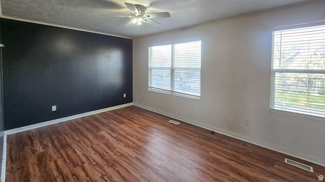 1397 W Archmore Dr, Springville, UT 84663 - spare room featuring a healthy amount of sunlight, a ceiling fan, and visible vents