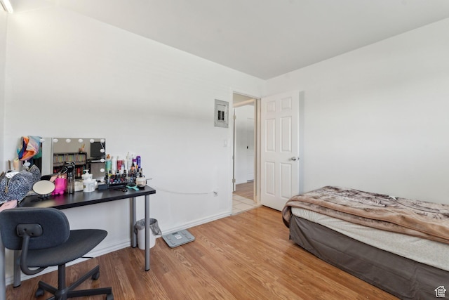 1601 W 400 S Unit 26, Salt Lake City, UT 84104 - bedroom featuring light wood finished floors and baseboards