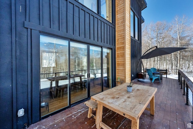 10802 E Green Briar Rd Unit 562, Heber City, UT 84032 - view of patio / terrace featuring a deck and outdoor dining area