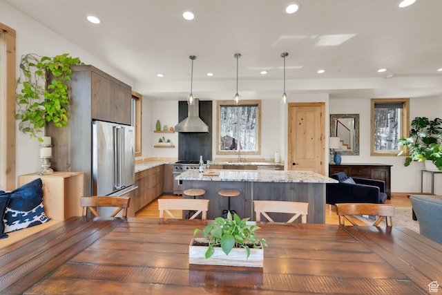 10802 E Green Briar Rd Unit 562, Heber City, UT 84032 - dining room featuring recessed lighting and light wood-style flooring