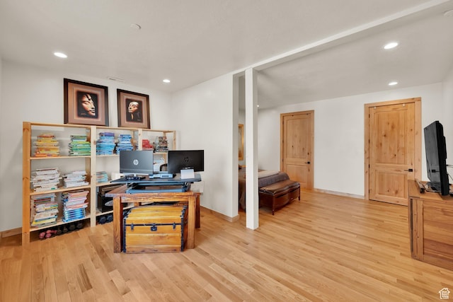 10802 E Green Briar Rd Unit 562, Heber City, UT 84032 - office space featuring baseboards, recessed lighting, and wood finished floors