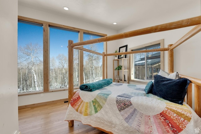 10802 E Green Briar Rd Unit 562, Heber City, UT 84032 - bedroom featuring wood-type flooring and recessed lighting
