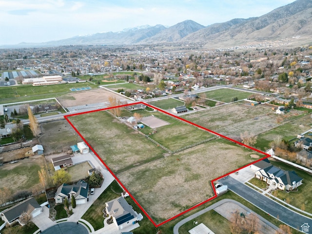 314 W 100 S, Providence, UT 84332 - bird's eye view with a mountain view and a residential view