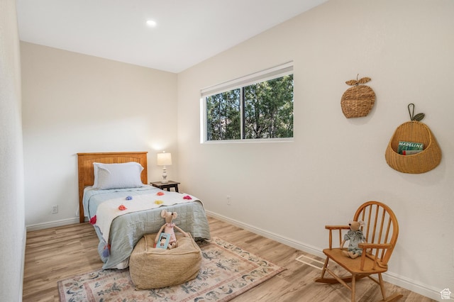 282 Valley View Dr, Springdale, UT 84767 - bedroom with recessed lighting, light wood-type flooring, and baseboards