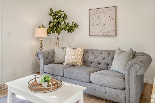 282 Valley View Dr, Springdale, UT 84767 - living room with baseboards and wood finished floors