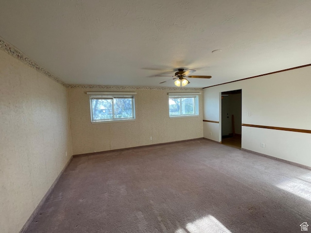 848 N 500 W, Malad City, ID 83252 - carpeted empty room featuring baseboards and a ceiling fan