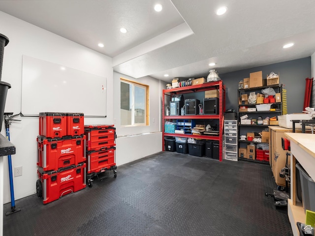 572 W Goosenest Dr, Elk Ridge, UT 84651 - garage with recessed lighting