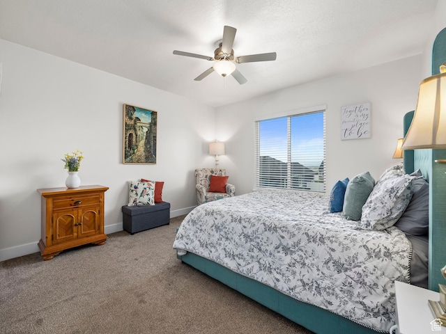 572 W Goosenest Dr, Elk Ridge, UT 84651 - carpeted bedroom featuring baseboards and a ceiling fan