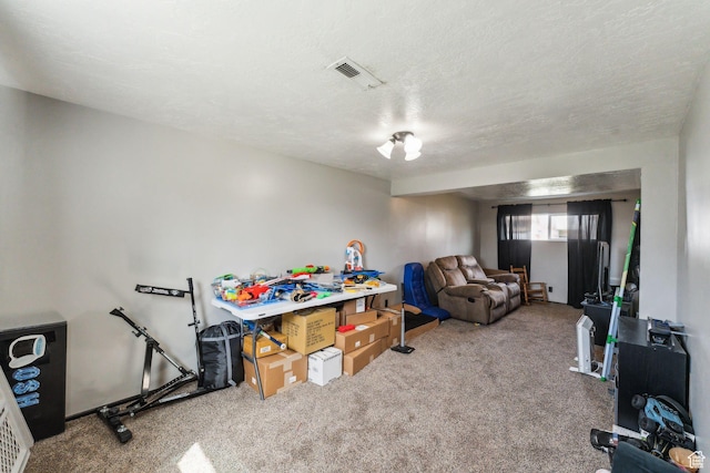 2013 W Mark St, Layton, UT 84041 - interior space featuring a textured ceiling, visible vents, and carpet