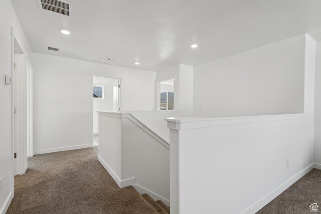 13 N N Maraschino Ln, Grantsville, UT 84029 - hall with visible vents, an upstairs landing, and carpet